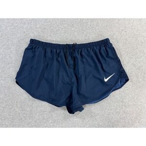 Nike Fit Dry Pro Light Weight Lined Running Shorts (Women's XL) Blue - 2"